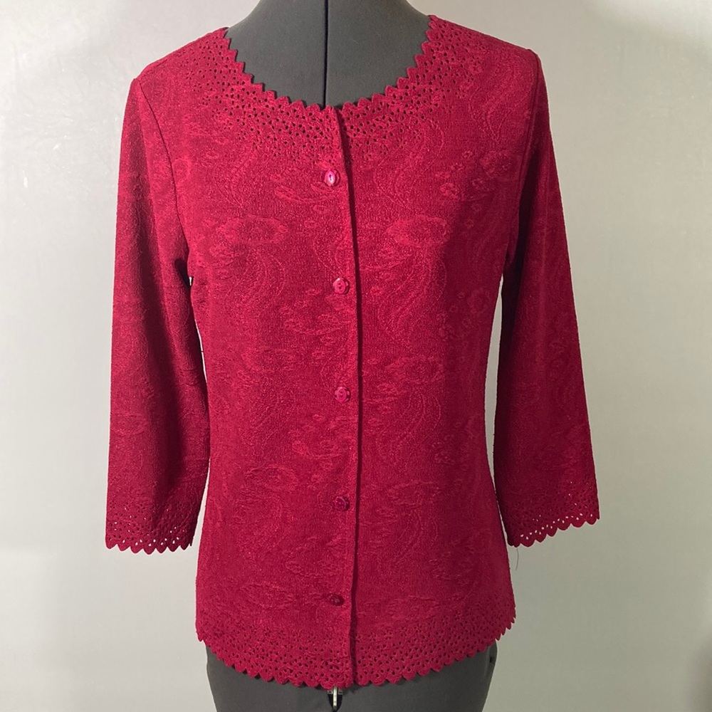 JB Pull Over Top Buttons & Cut Out Details Size PS